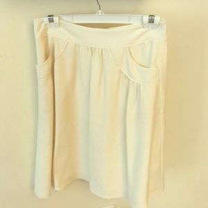Banana Republic Cream Skirt SZ 4